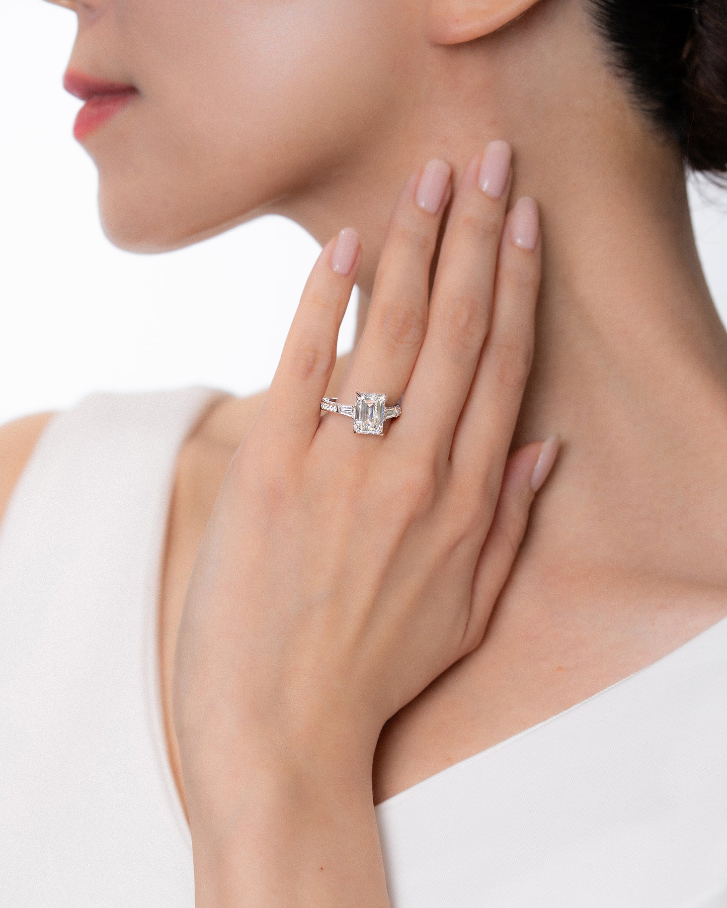 Emerald Full Pave Ring