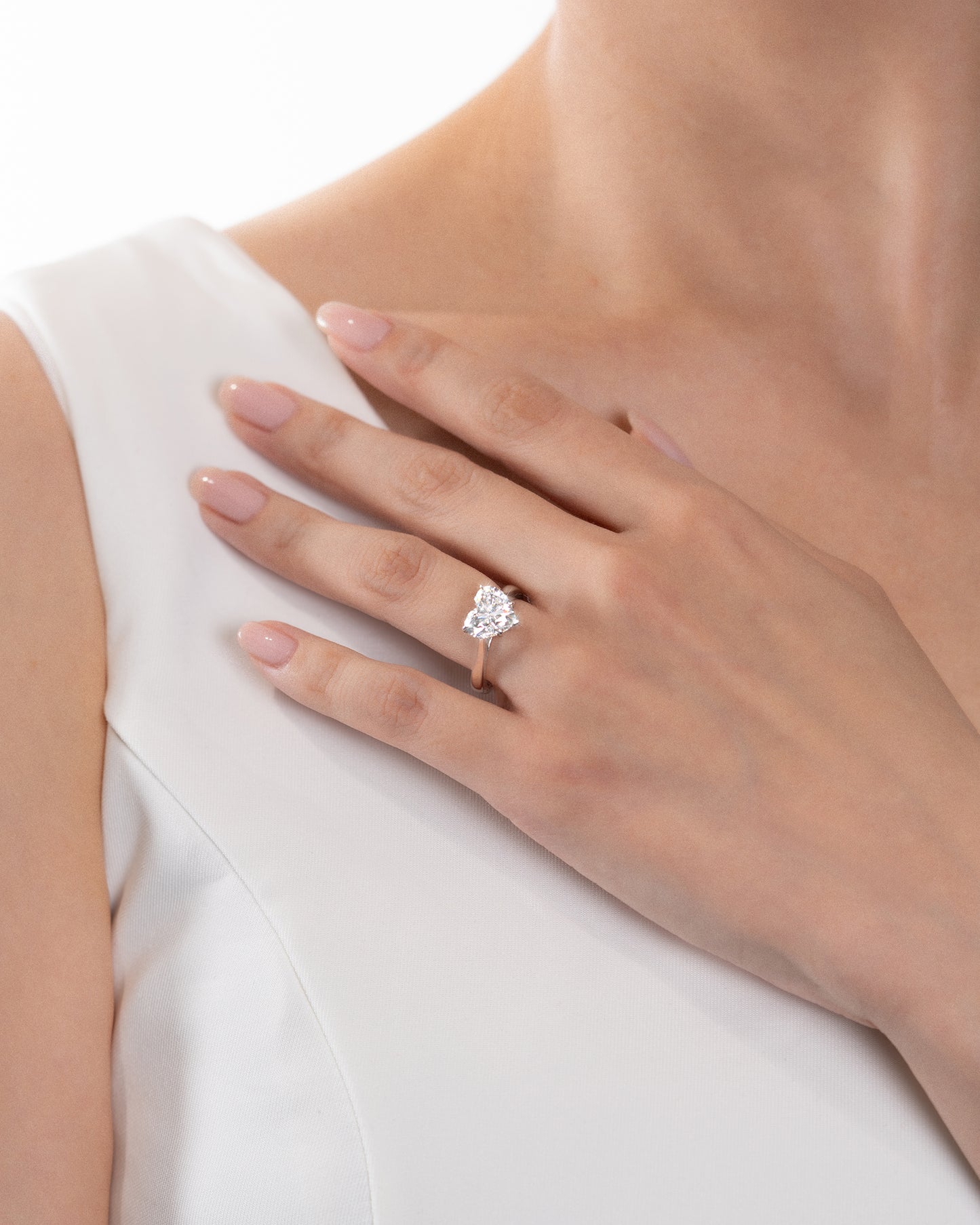 Heart Solitaire Ring