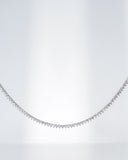 2.5mm 3prong Tennis Necklace