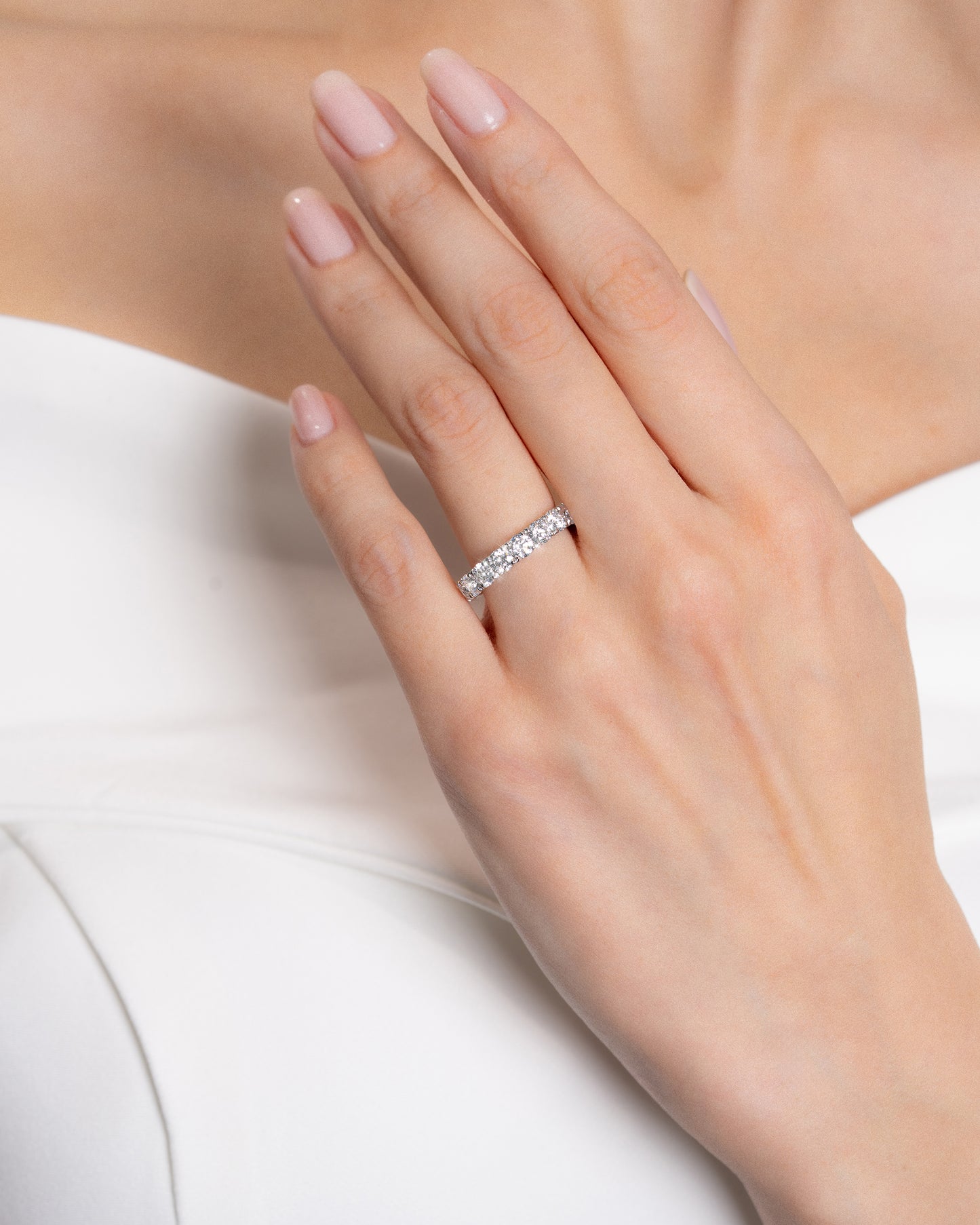 Round Brilliant Eternity Band 3.5mm