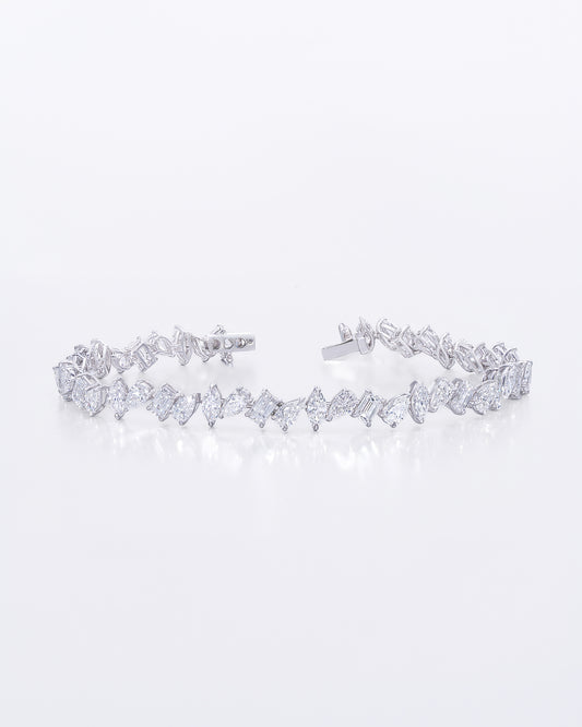 Multi Shape Slant Bracelet