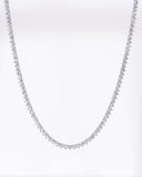 3mm 3prong Tennis Necklace