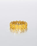 Vivid Yellow Oval Eternity