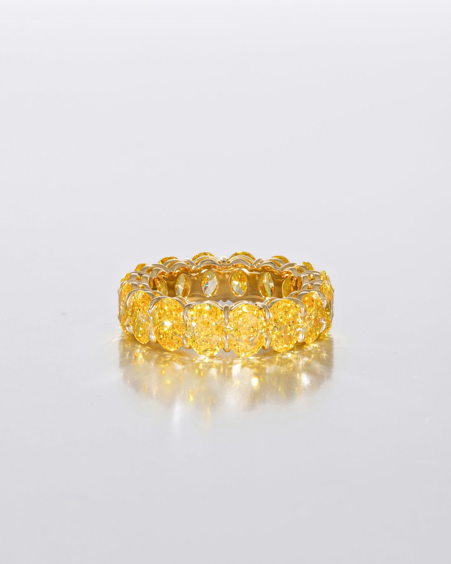 Vivid Yellow Oval Eternity