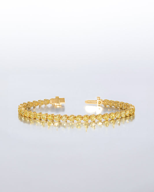 3.5mm 3prong YellowTennis Bracelet