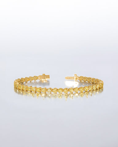 3.5mm 3prong YellowTennis Bracelet