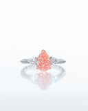 Pink Pear Shape Ring