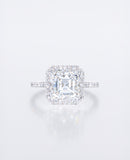 Asscher Halo Ring