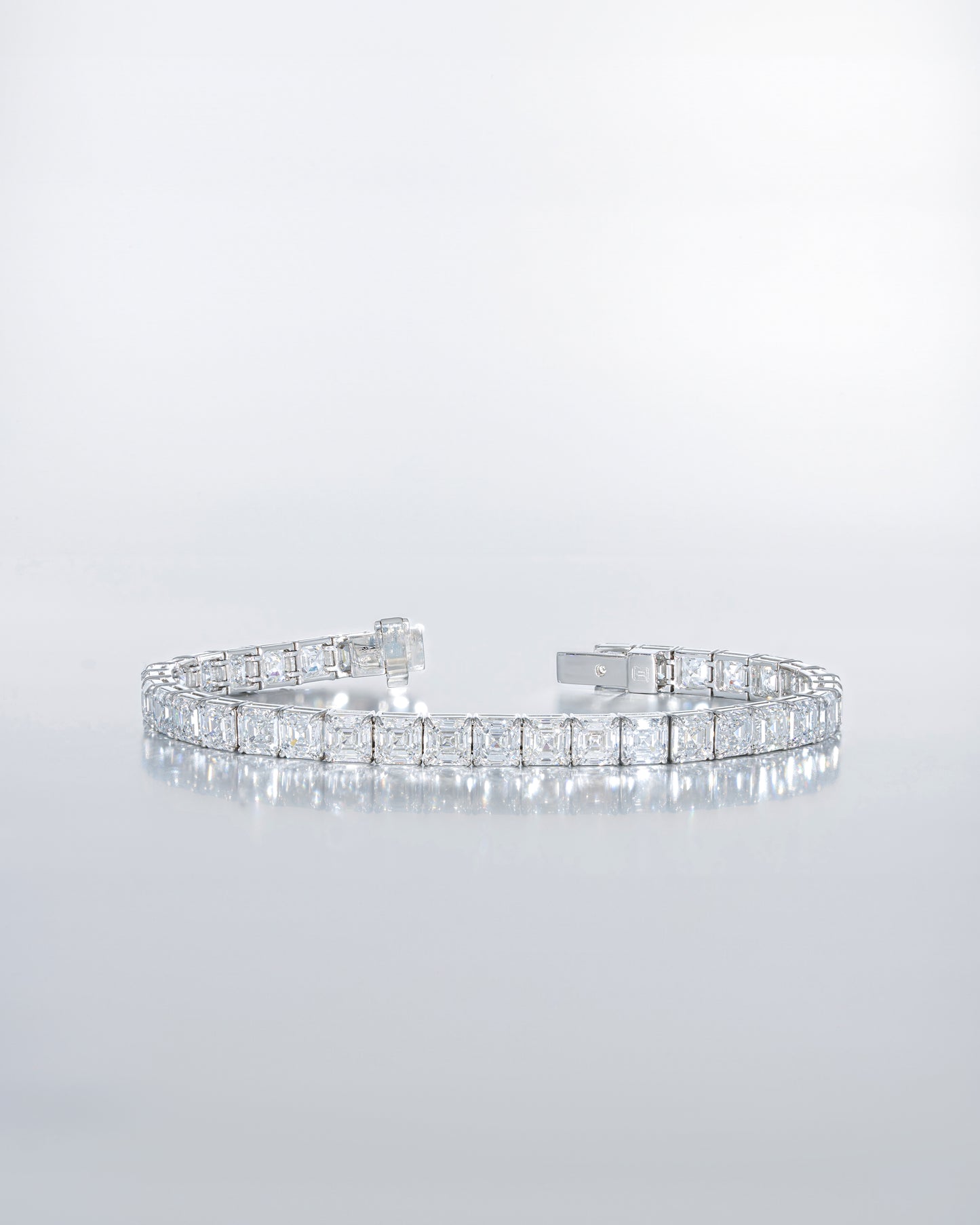 Asscher cut bracelet