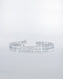 Asscher cut bracelet