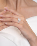 Cushion Hidden Halo Ring
