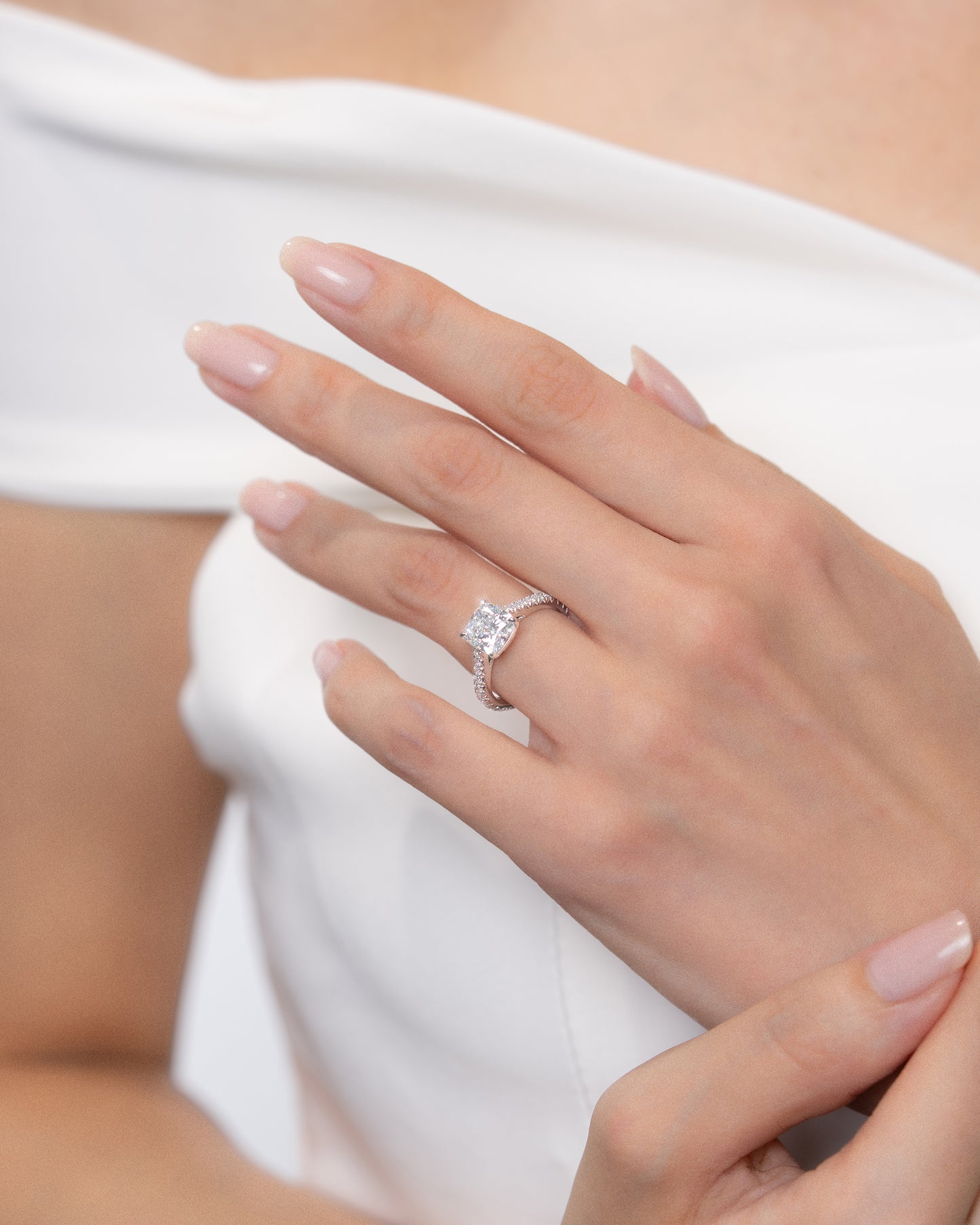 Cushion Pave Ring