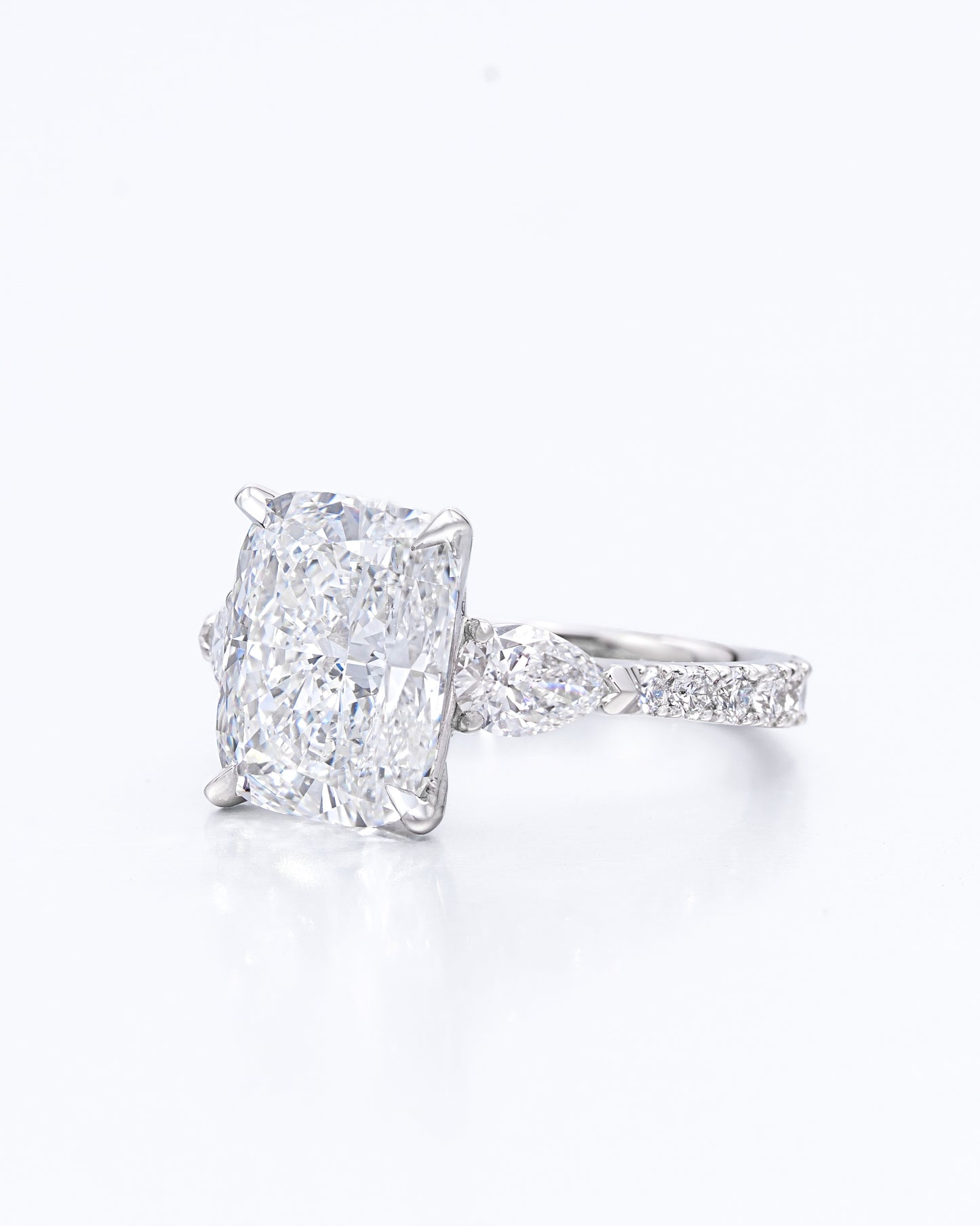 Cushion Pear Ring