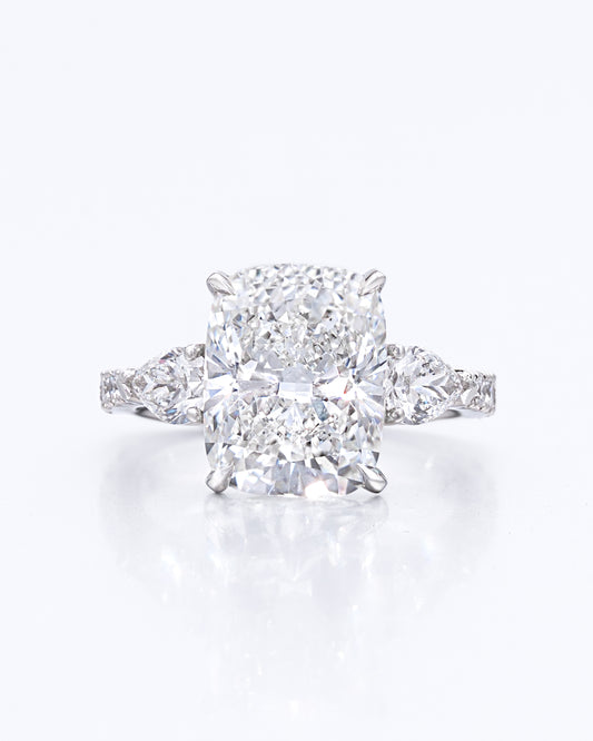 Cushion Pear Ring