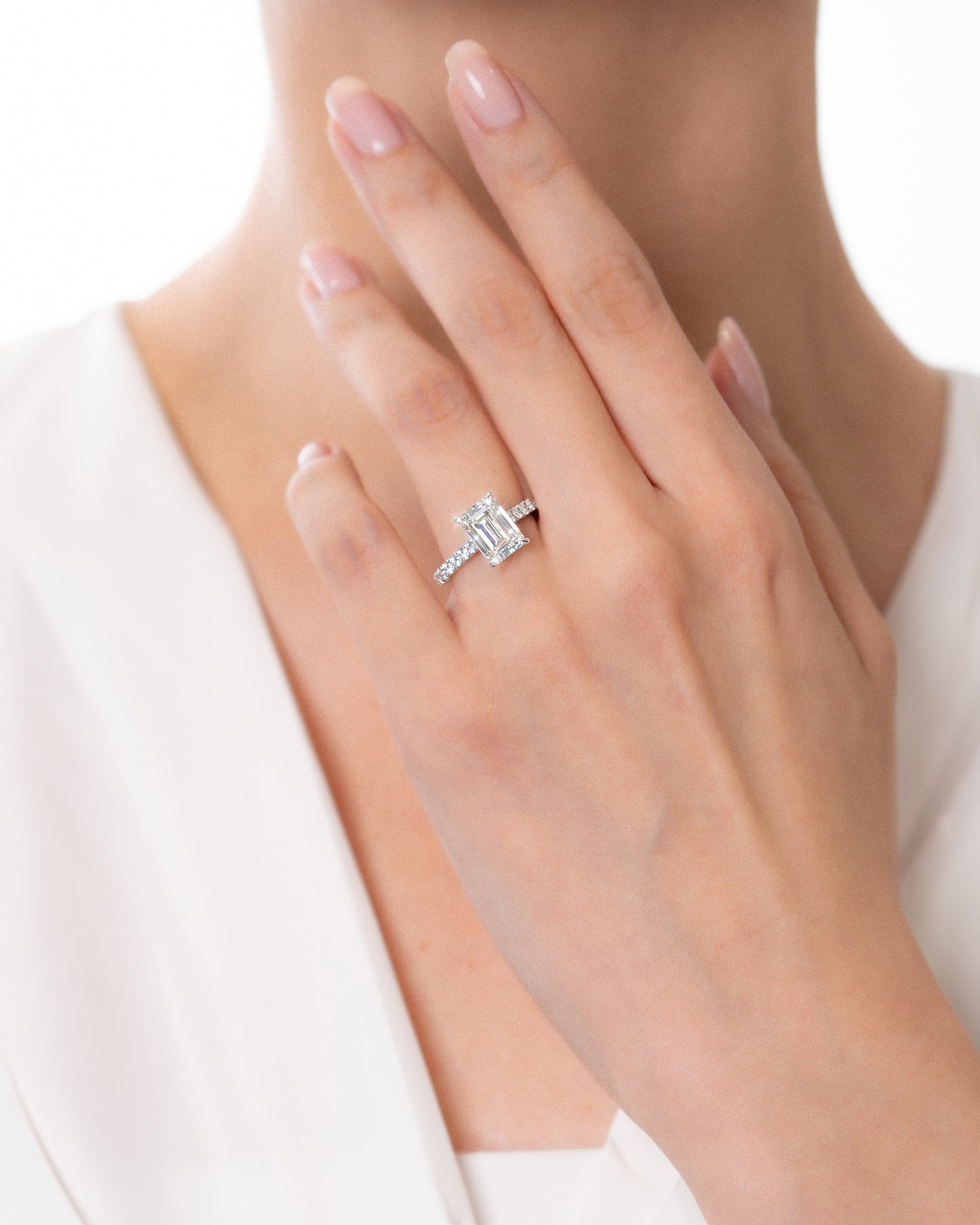 Emerald Pave Ring