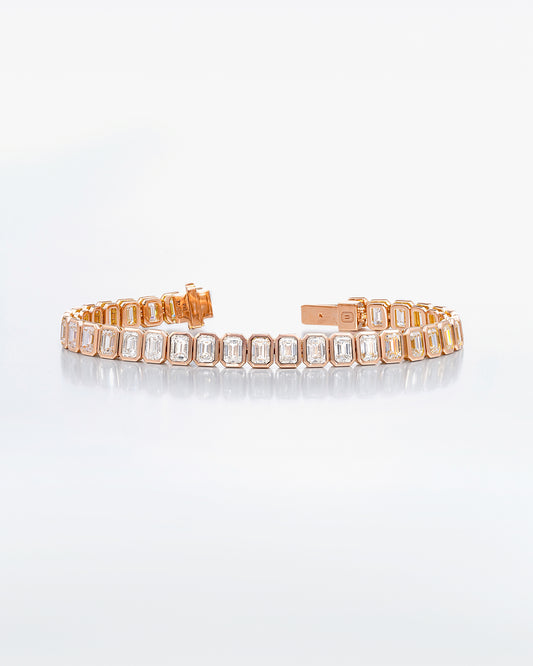 Emerald Bezel Bracelet