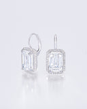 Emerald Halo Earrings
