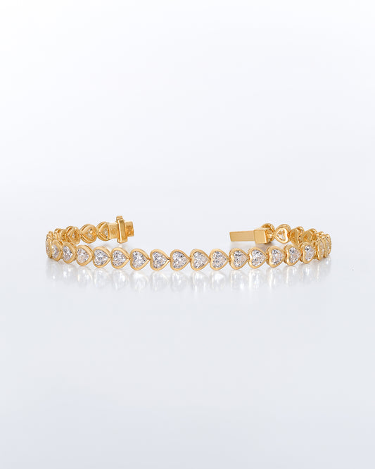 Heart Bezel Bracelet