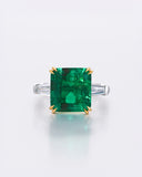 Green Emerald Classic Ring