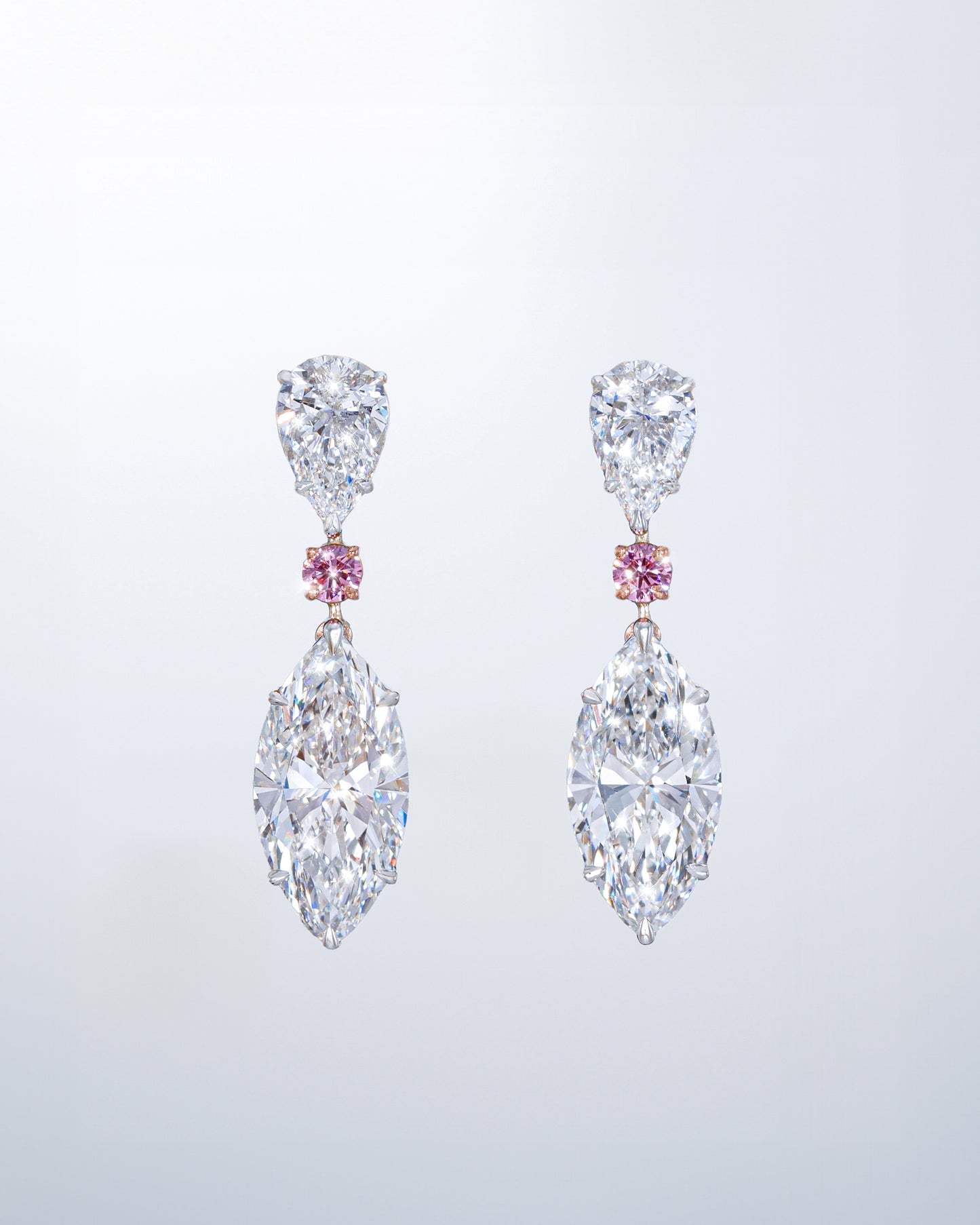 Marquise Vivid Pink Earrings