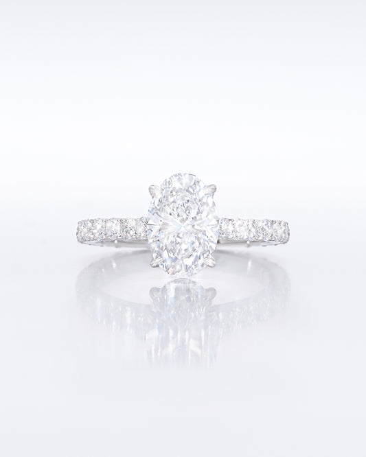 Oval Pave Ring