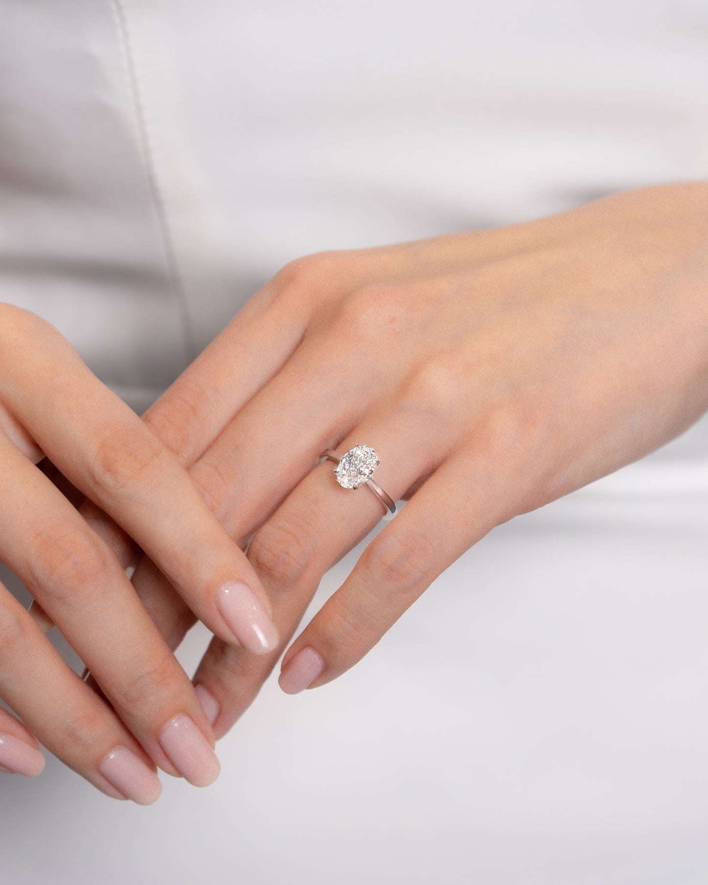 Oval Solitaire Ring
