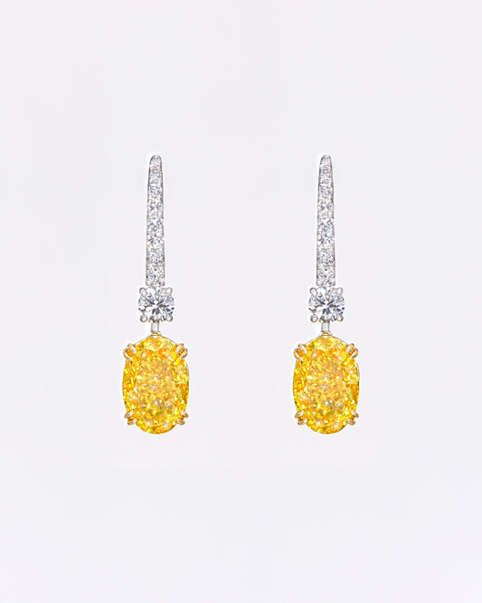 Vivid Yellow Oval Drop