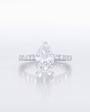 Pear Shape Pave Ring