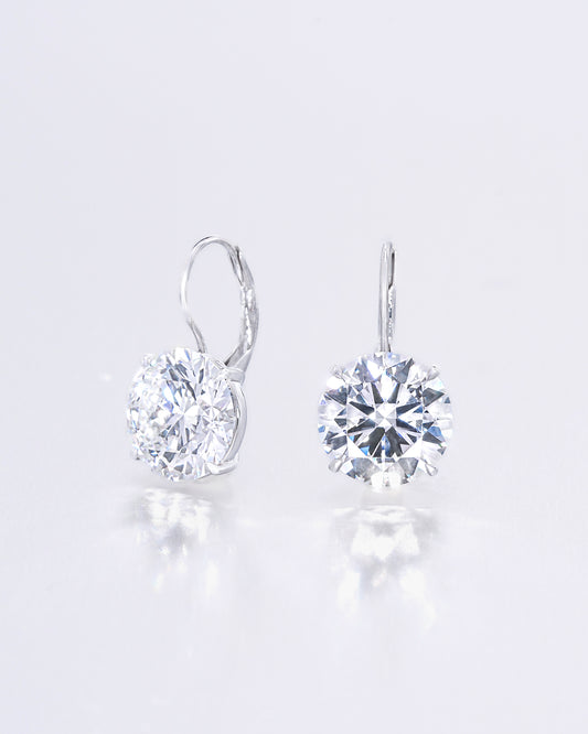 Round Solitaire Earrings