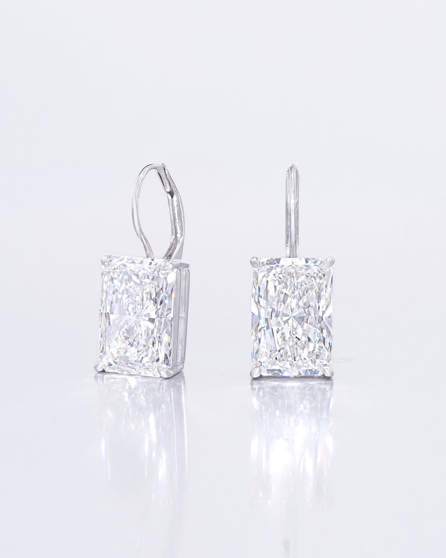 Radiant Solitaire Earrings