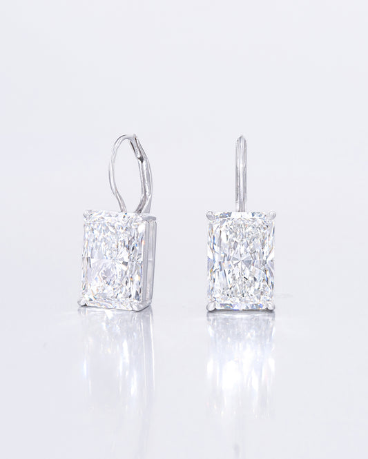 Radiant Solitaire Earrings