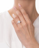 Round Halo Pave Band