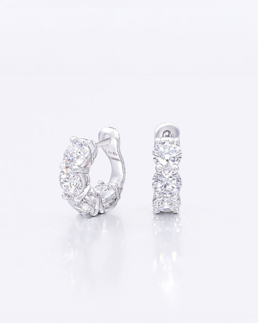 Round Huggie Earrings