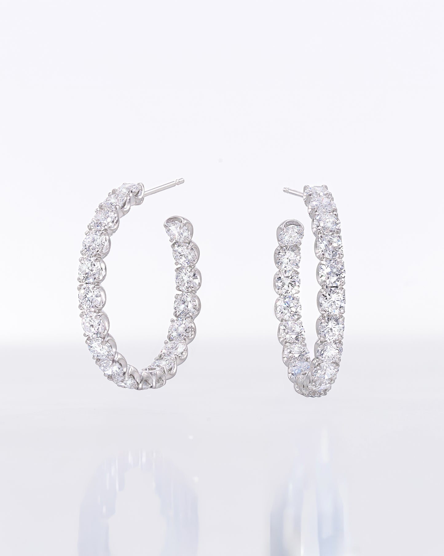 Round Hoop Earrings Large