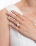 Round Pave YG&PT Ring