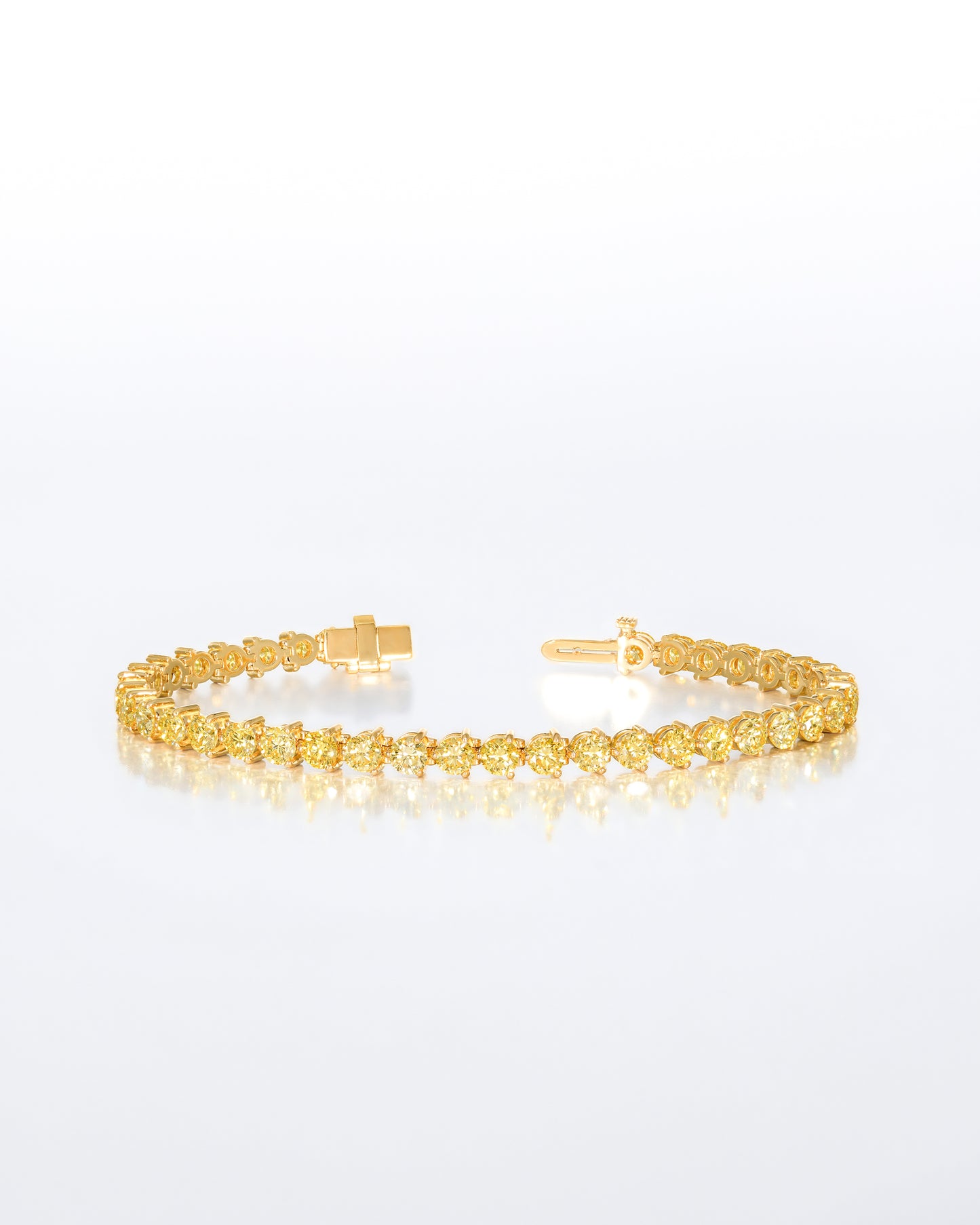 3.5mm 3prong YellowTennis Bracelet