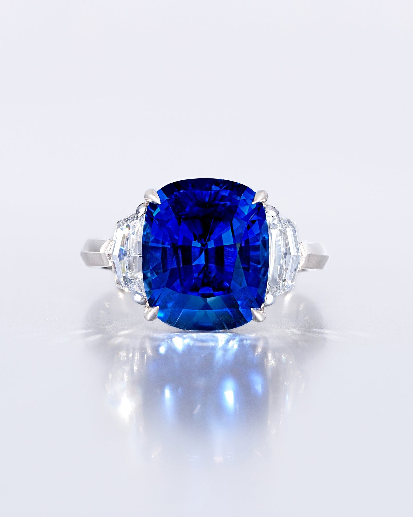 Sapphire Cushion Ring