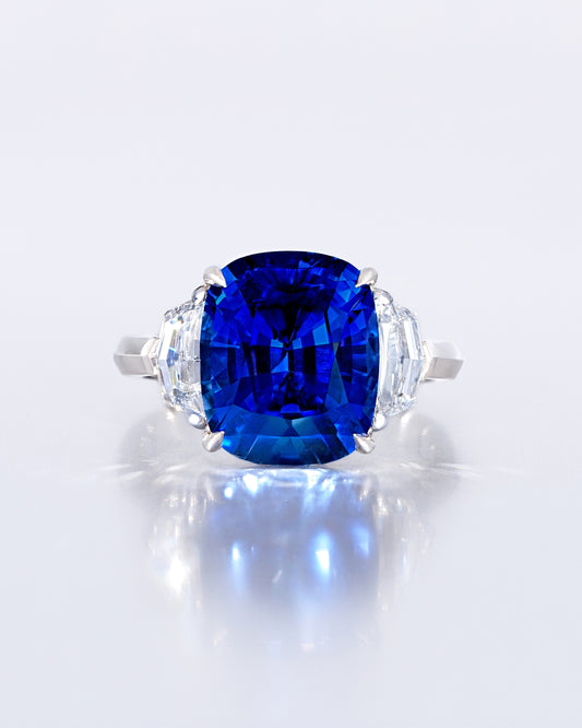 Sapphire Cushion Ring