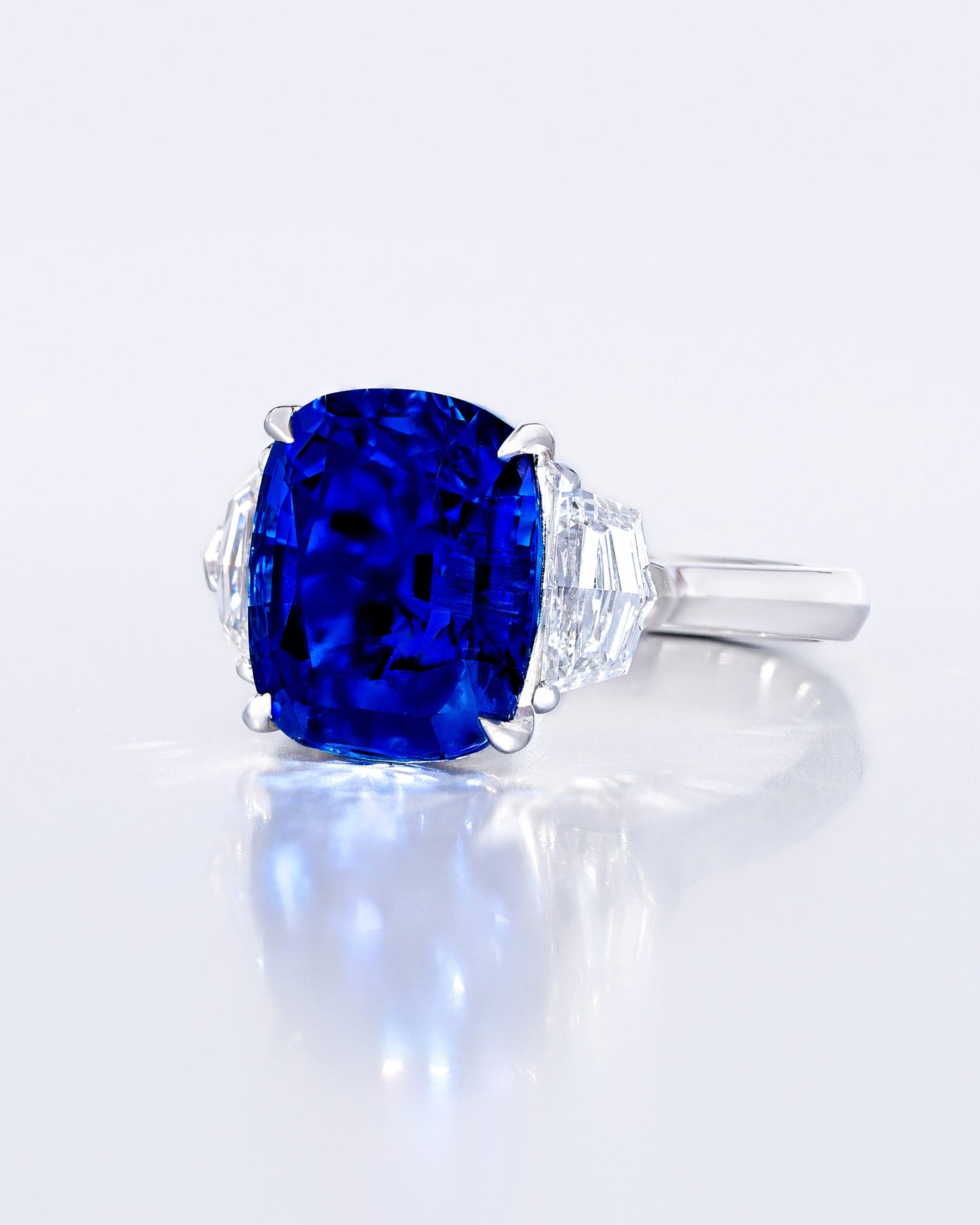 Sapphire Cushion Ring