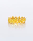 Vivid Yellow Pear Shape Eternity