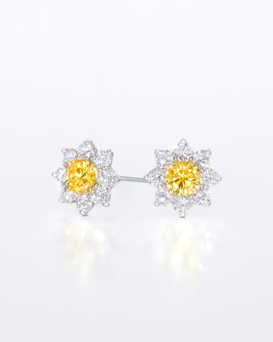 Yellow Flower Stud