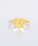 Yellow Cushion Ring
