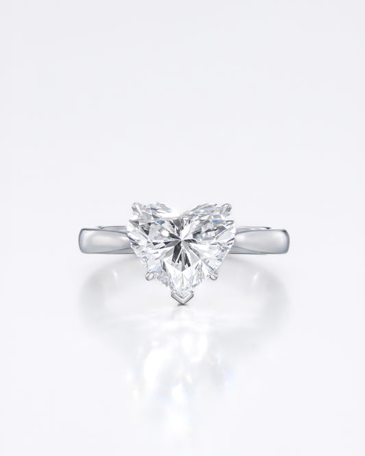 Heart Solitaire Ring