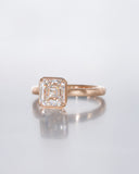 Asscher ⅡA Bezel Ring