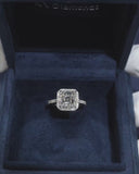 Asscher Halo Ring