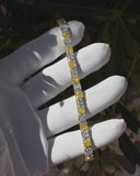Yellow & White Diamond Tennis Bracelet