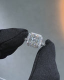 Asscher Halo Ring