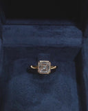Asscher ⅡA Bezel Ring