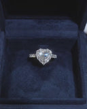 Heart Halo Pave Band