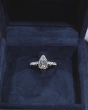 Pear Shape Pave Ring